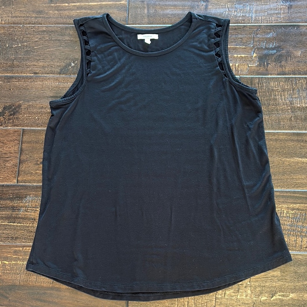 Maurices Black Tank Top Classic Style